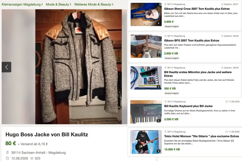 Die Angebote reichen von Kleidung bis zu Musikinstrumenten.