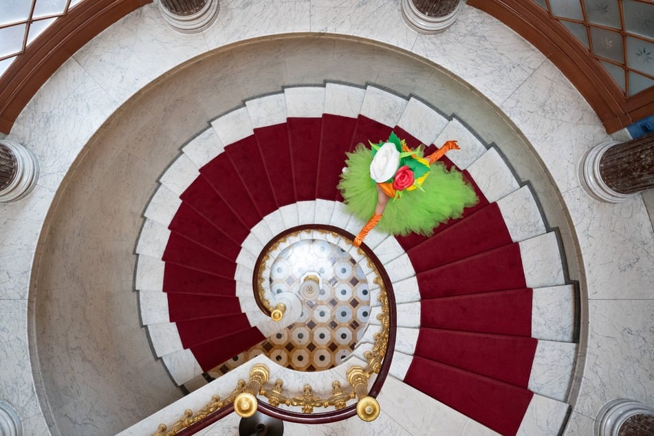 Die Treppe im Schloss ist ein echter Hingucker.