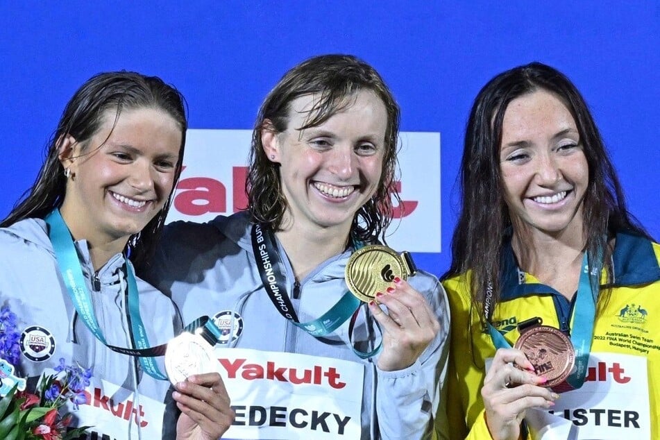 Katie Ledecky makes history with 20th world medal
