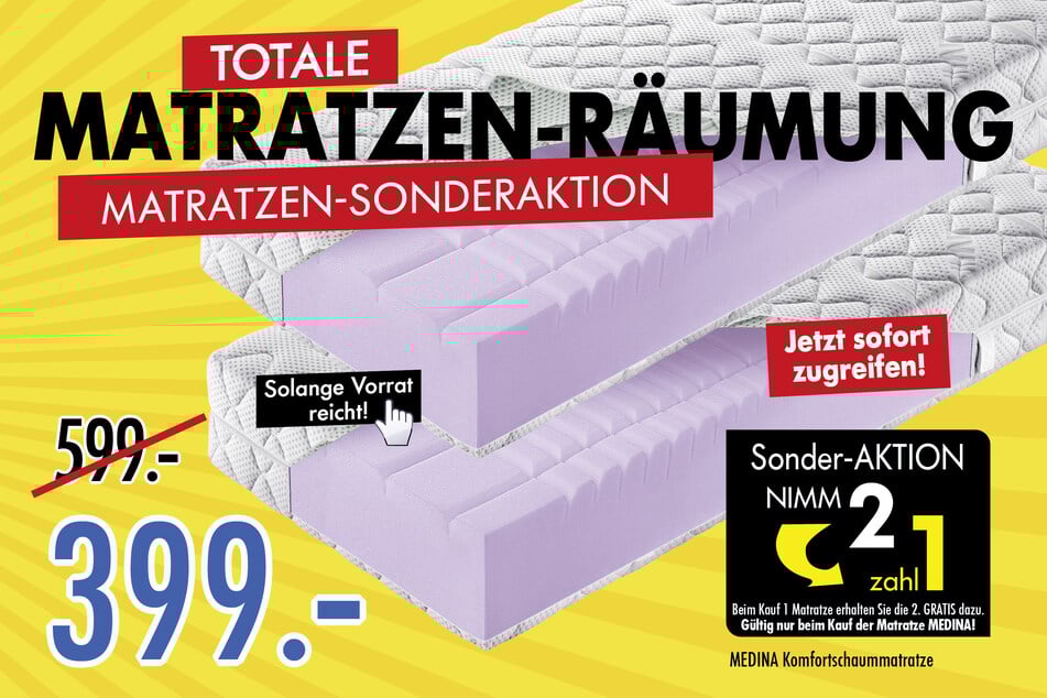 Seid lieber schnell, denn das Angebot gilt nur solange der Vorrat reicht.