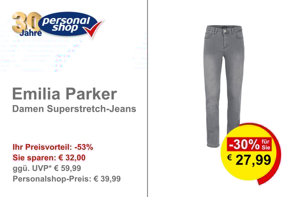 Emilia Parker Damen Superstretch-Jeans