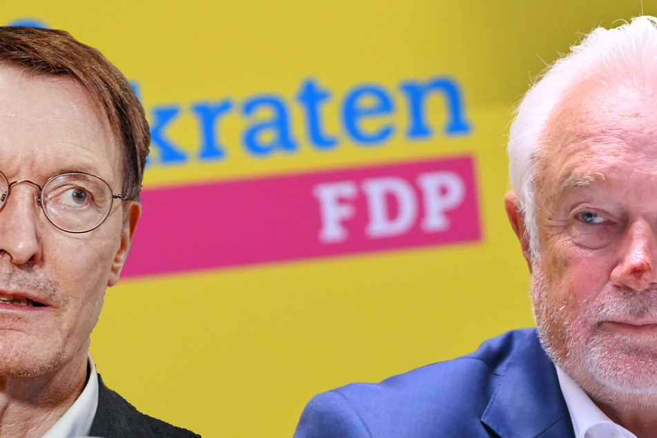 Wolfgang Kubicki (70, FDP, r.) scheint nicht der größte Freund von Karl Lauterbach (59, SPD) zu sein.