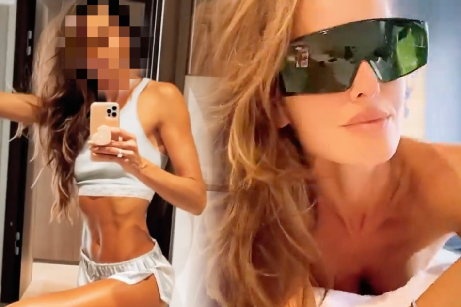 Während Verlobter bei der EM 2021 schwitzt: Sexy Spielerfrau liegt nackig auf der Beauty-Bank