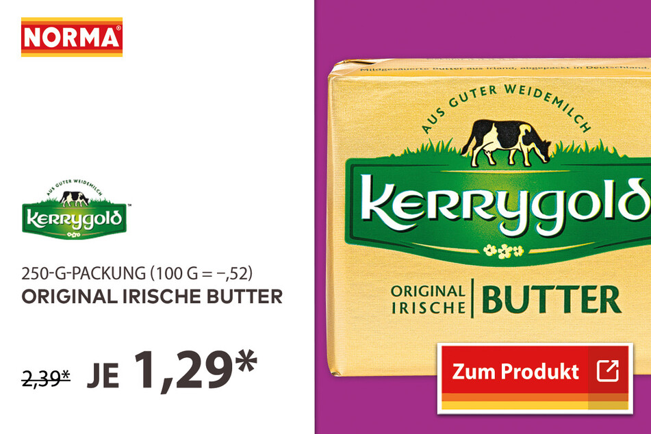 Original Irische Butter für 1,29 Euro.