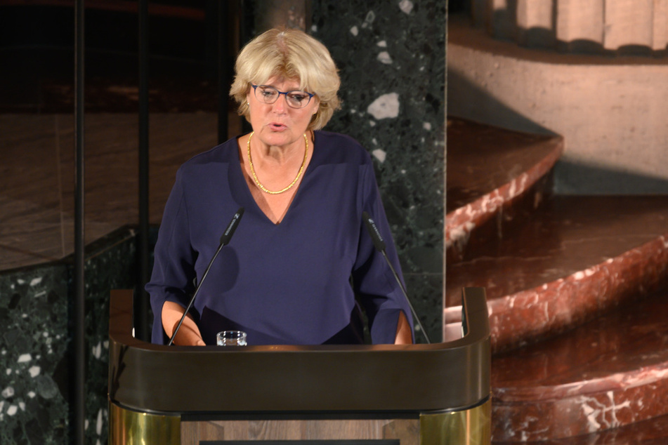 Auch Kulturstaatsministerin Monika Grütters (59, CDU) hielt anlässlich der Wiedereröffnung der Synagoge Görlitz eine Rede.
