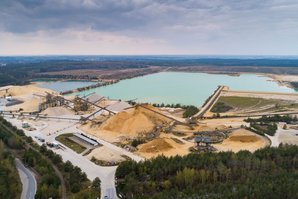 Das Kieswerk Ottendorf-Okrilla gehört zu den größten Deutschlands.