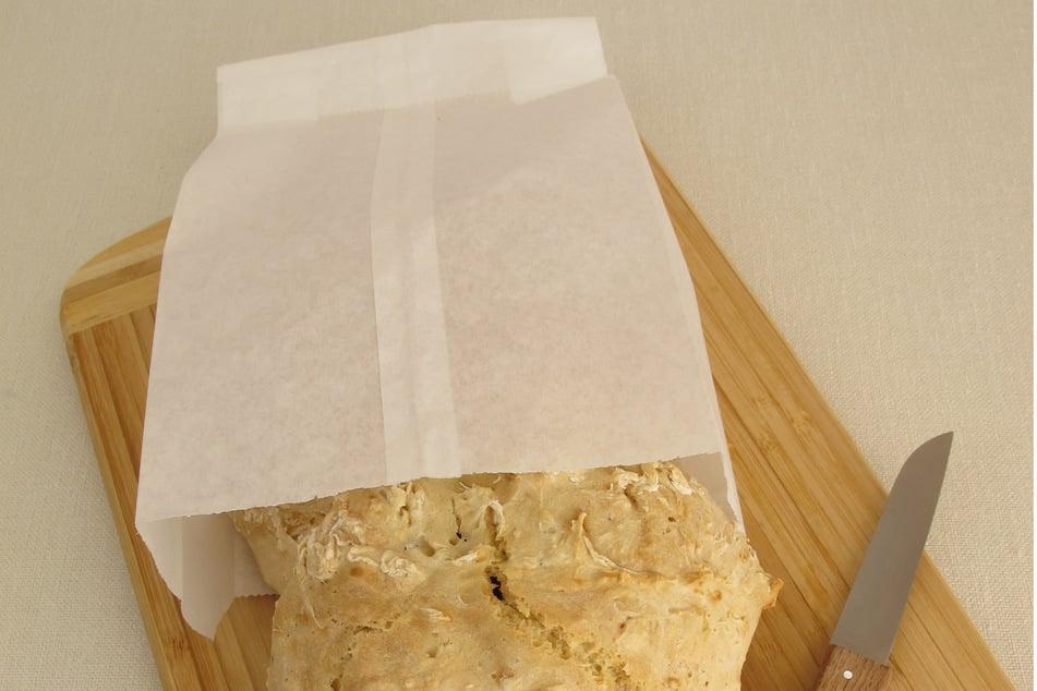 Solche Butterbrottüten kann man zur Not mal als Backpapier-Alternative benutzen.