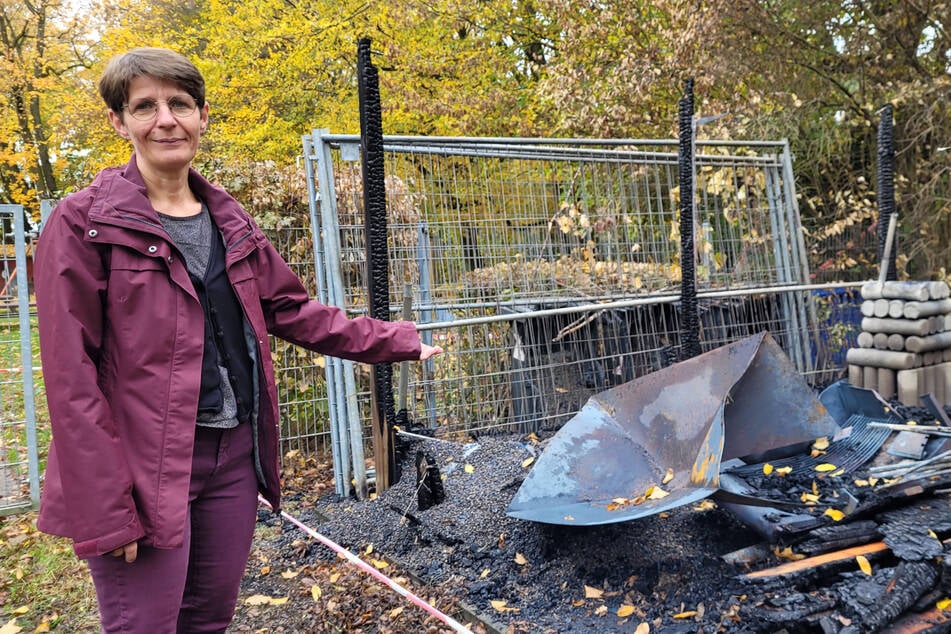 Einrichtungsleiterin Katja Stiller (52) sprach mit TAG24 über den Brand auf dem Kita-Gelände.