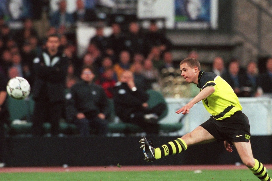 Champions League-Finale 1997: Der seinerzeit 20-jährige Lars Ricken markiert den 3:1-Schlusstreffer über Juventus Turin. Der BVB holt auch dank Ricken den Henkelpott.