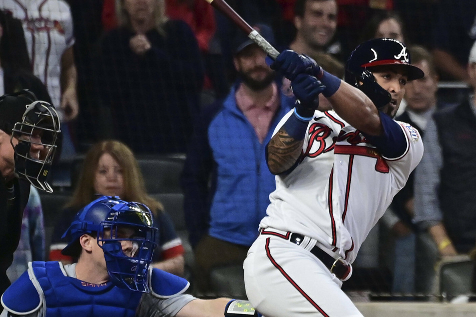 Braves left fielder Eddie Rosario hit a three-run homer in Atlanta's game six win over LA.