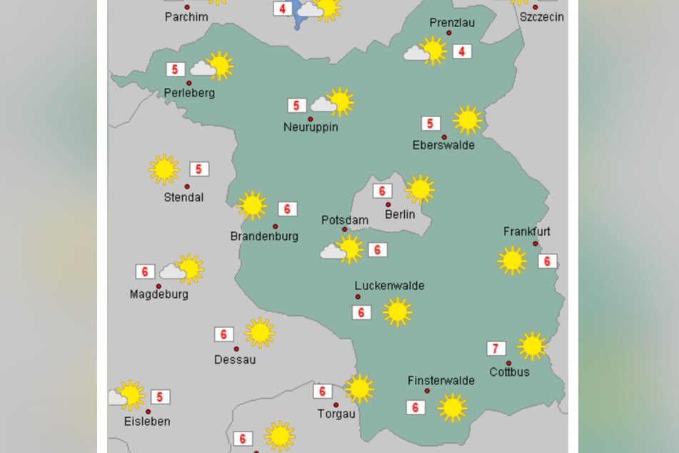 In Berlin und Brandenburg werden am Wochenende Temperaturen um sechs Grad erwartet.