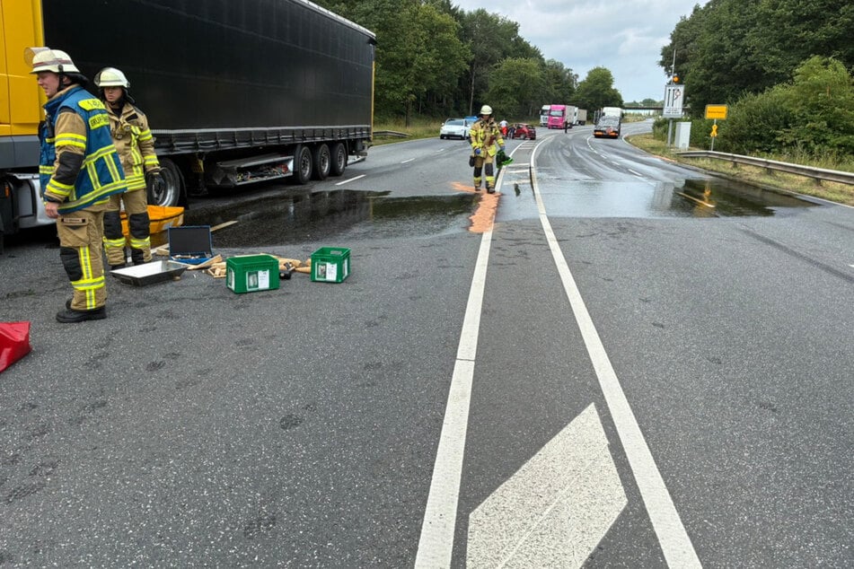 Ein Unfall nahe der Autobahnauffahrt zur A27 in Bremerhaven sorgte am Freitag für eine Vollsperrung.