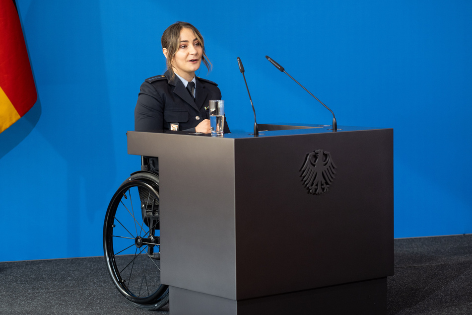 Kristina Vogel ist seit einem Trainingsunfall 2018 querschnittsgelähmt und sitzt im Rollstuhl.