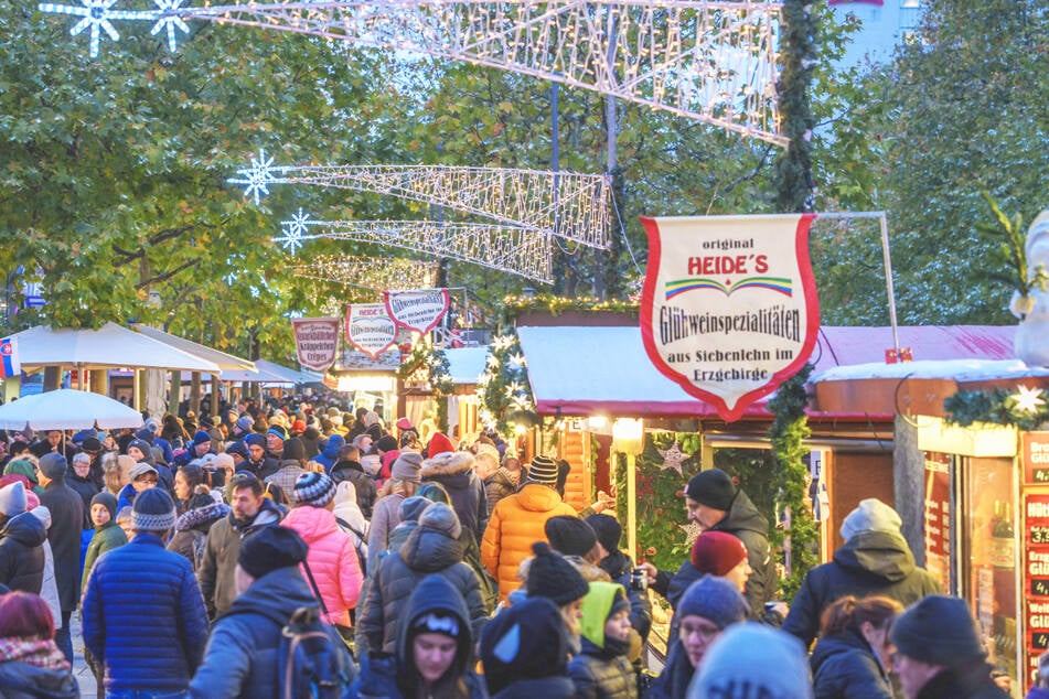 Die "Dresdner Winterlichter" sind noch bis zum 23. Dezember in der Dresdner Innenstadt.