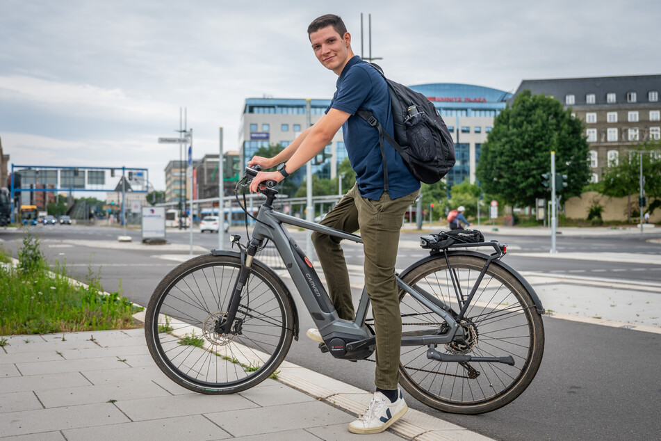 Joseph Israel (24) wünscht sich mehr Radschnellwege in Chemnitz.