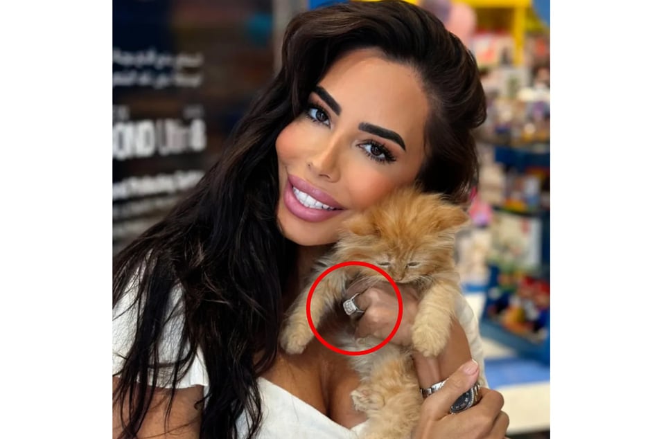 Dina Dari Taji sieht nicht nur aus wie Katie Price, sondern trug auch noch einen ähnlichen Verlobungsring.