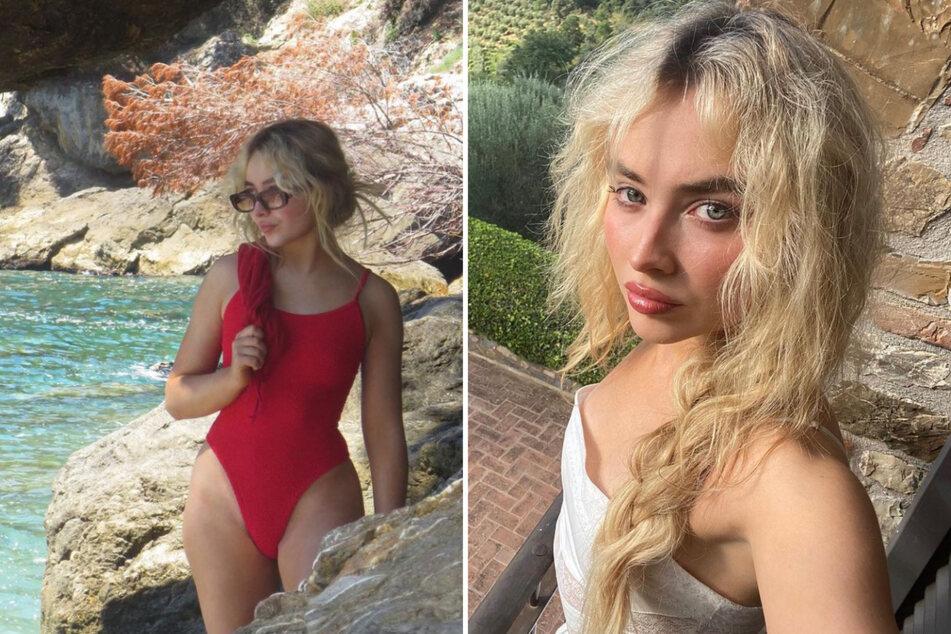 Sabrina Carpenter has joined her "give a f**ks" on vacation, per her latest snaps!