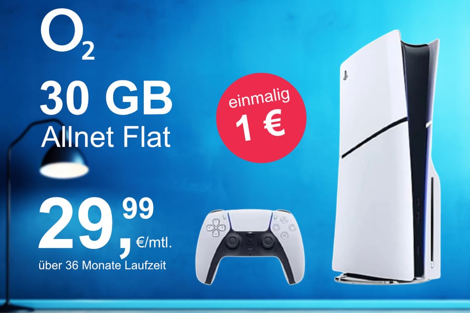 Die PS5 Slim Digital Edition im o2 Mobile M inkl. 30 GB+ für einmalig nur 1 Euro.