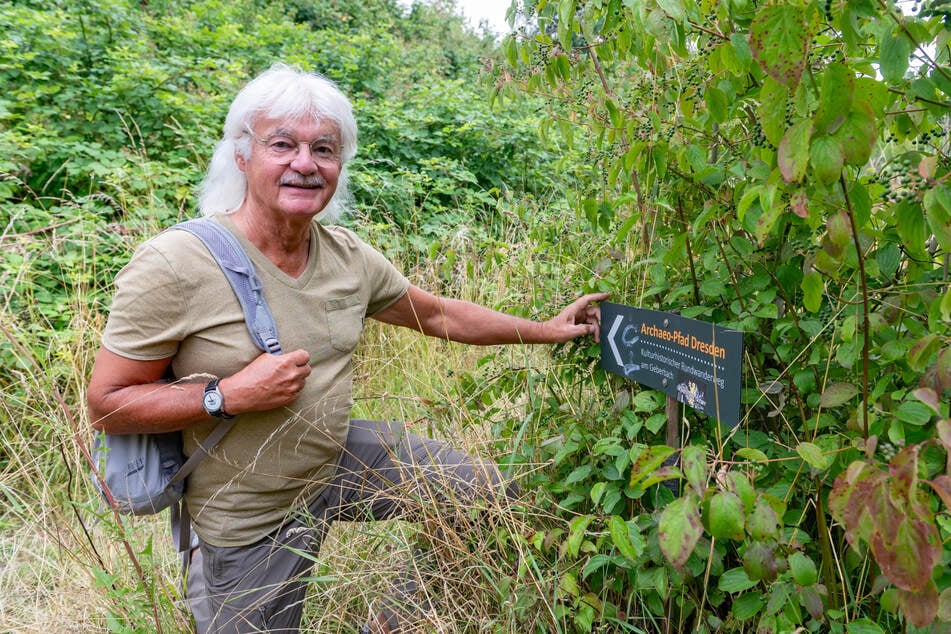 Der stellvertretende Heimatvereins-Vorsitzende, Claus Lippmann (71), hofft auf einen Nachbau der Kreisgrabenanlagen, um den Tourismus anzukurbeln.