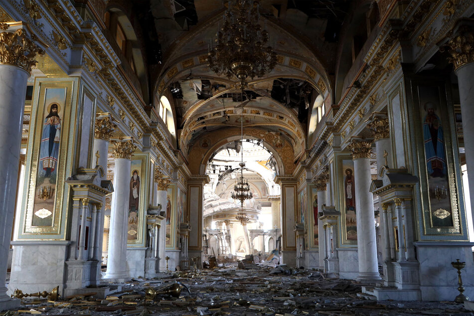 Ukraine on Sunday said besides the destructed Transfiguration Cathedral, the death toll from overnight strikes by Russia on Odesa and rose to two, with 22 people wounded, including four children.
