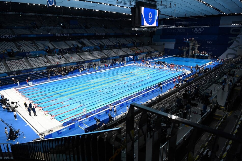 Im Tokyo Aquatics Centre werden nach wie vor Schwimmveranstaltungen ausgetragen.