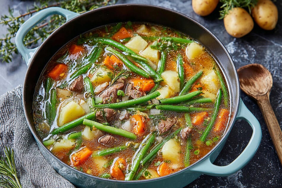 Grüne-Bohnen-Eintopf: Omas Rezept für klassische Bohnensuppe.