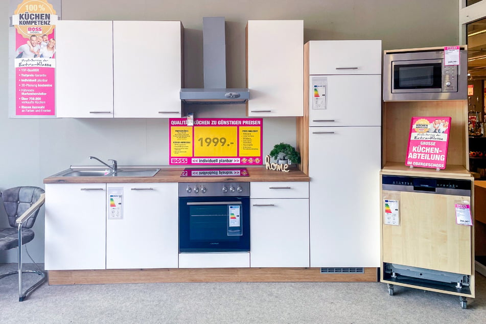 Auf frei geplante Küchen gibt Möbel Boss in Einbeck am Aktionswochenende 50 Prozent.