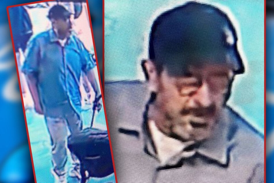 Die Polizei hat Fotos von dem Gesuchten veröffentlicht und bittet um Hinweise zu seiner Identität.