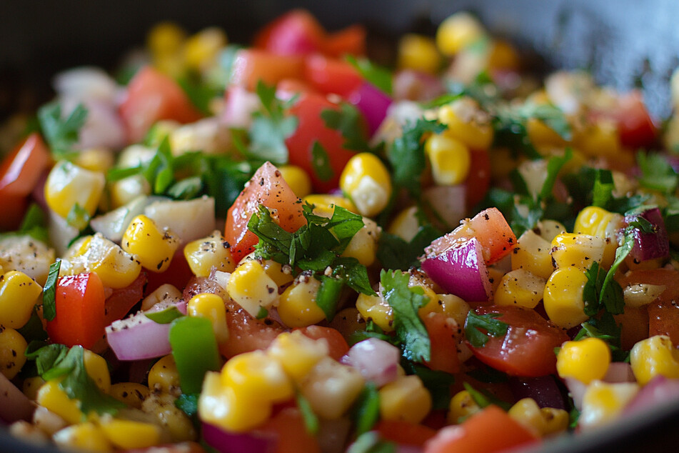 Rezept des Tages vom 20.8.2024: Paprika-Mais-Salat