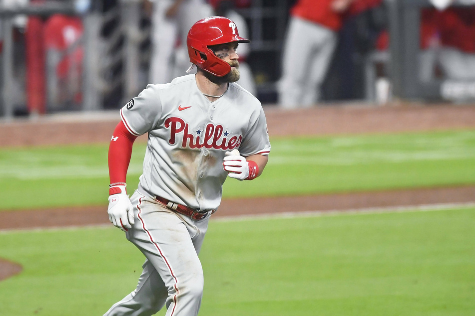 Philadelphia Phillies outfielder Bryce Harper notched a solo home run.