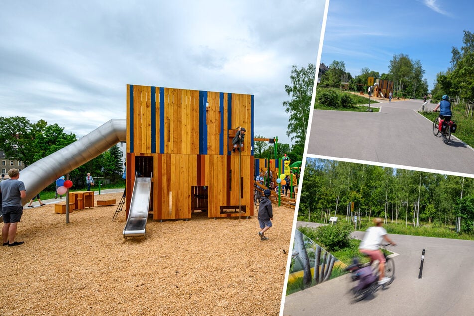 Chemnitz: Eltern in Angst um ihre Kinder: Radweg-Ärger an Chemnitzer Spielplatz
