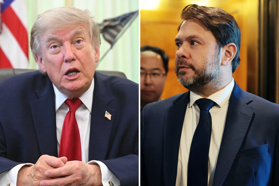 Arizona Senator Ruben Gallego (r.) accused President Donald Trump of weaponizing the Department of Justice against him.