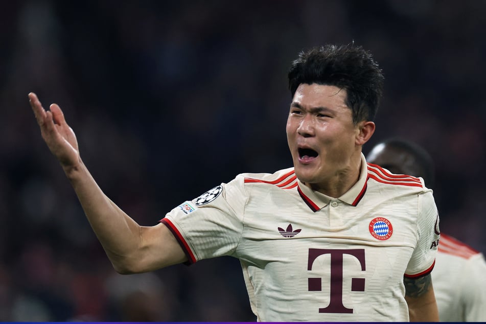 Mit Köpfchen! Kim Min-jae trifft zur Führung für den FC Bayern.