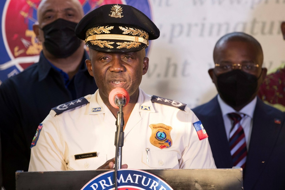 Haitian police chief Leon Charles spoke at a press conference and announced the arrest of a Floridian resident of Haitian descent allegedly plotting to assume the presidency.