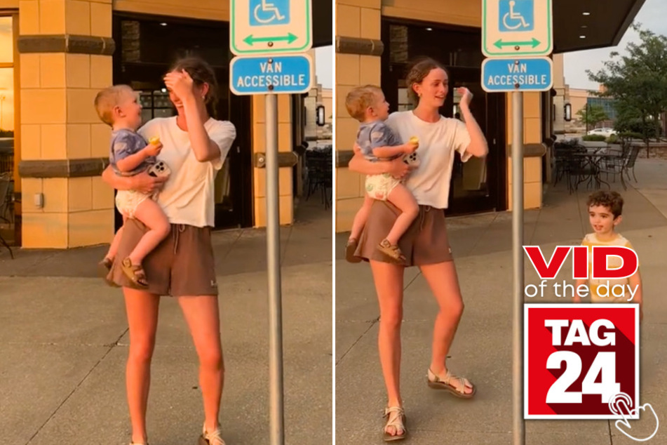 Today's Viral Video of the Day features a hilarious fail from a little boy who wanted to recreate his mom's silly joke!