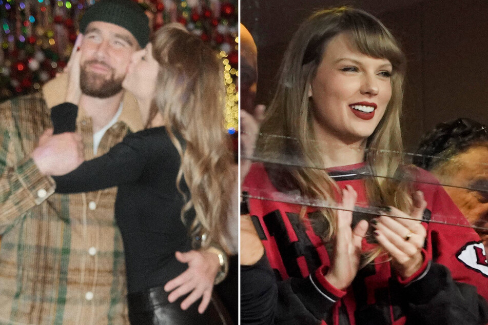Taylor Swift supported Travis Kelce in Kansas City following the Chiefs' loss to the Buffalo Bills on Sunday.
