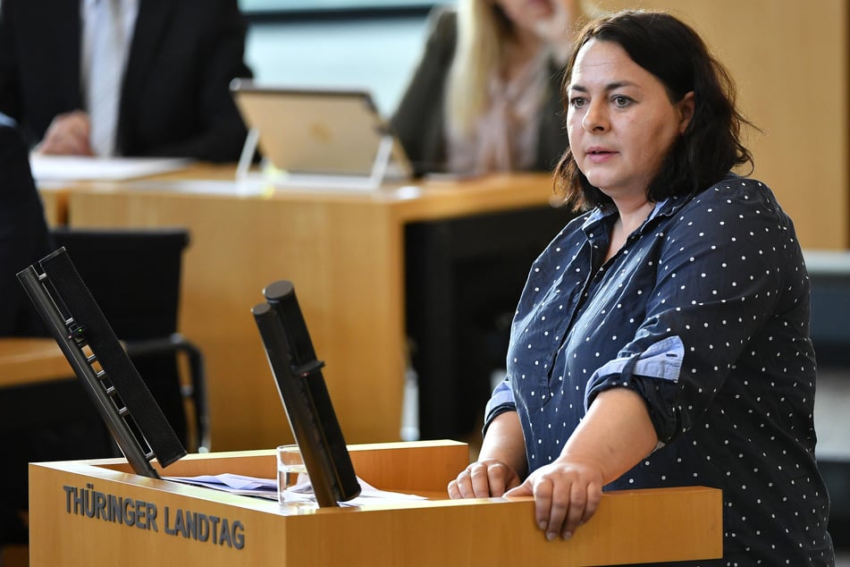 Die Linken-Abgeordnete Katharina König-Preuss (48) bezeichnete den Brief aus den USA als Einschüchterungsversuch. (Archivbild)