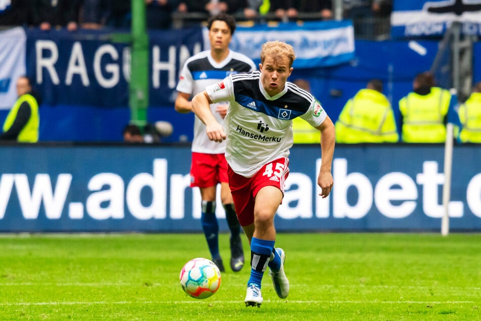 Youngster Tom Sanne (18) hat bei seinem Profi-Debüt direkt seinen ersten Treffer erzielt. Er ist nun der jüngste HSV-Torschütze in der 2. Bundesliga.
