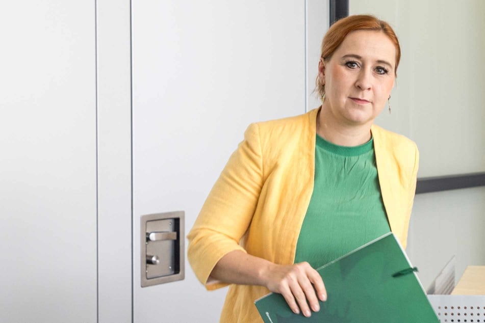 Die Grünen-Fraktionsvorsitzende Franziska Schubert (44) zeigte sich nach der Abstimmung enttäuscht. (Archivfoto)