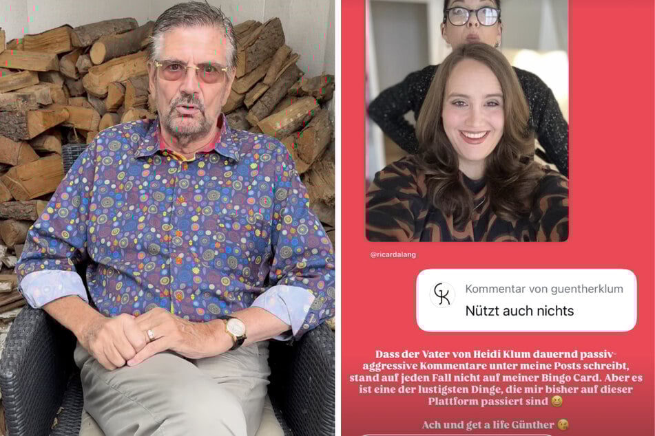 Auf Instagram kommentierte Ricarda Lang wiederum Günther Klums (79) Kommentar.