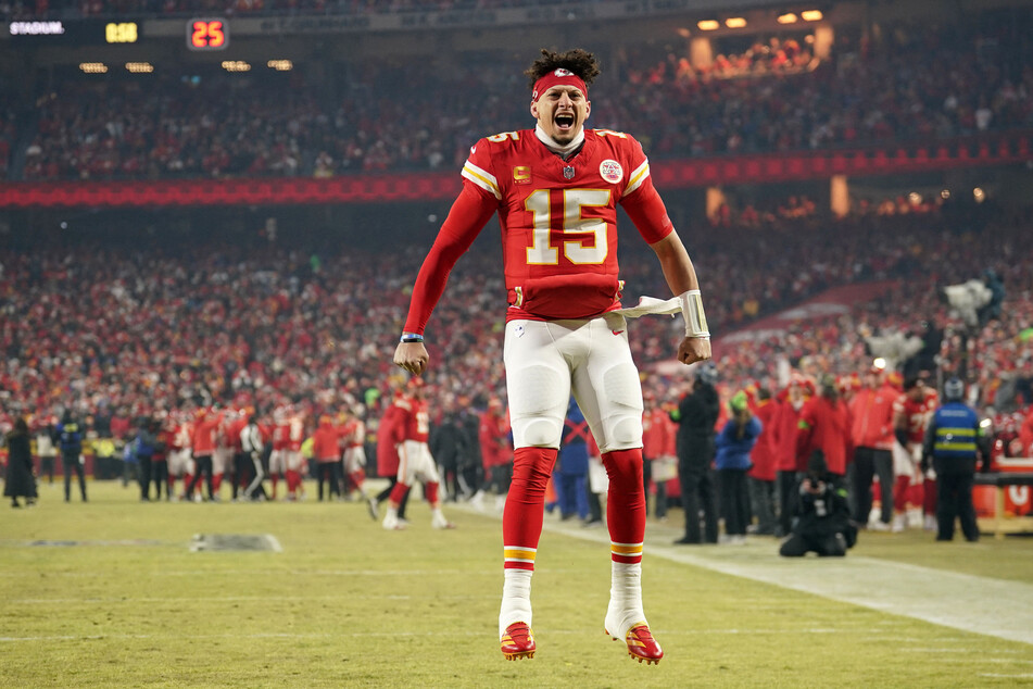 Patrick Mahomes starred for the Kansas City Chiefs, who are one game away from achieving a historic Super Bowl three-peat after beating the Buffalo Bills Sunday.