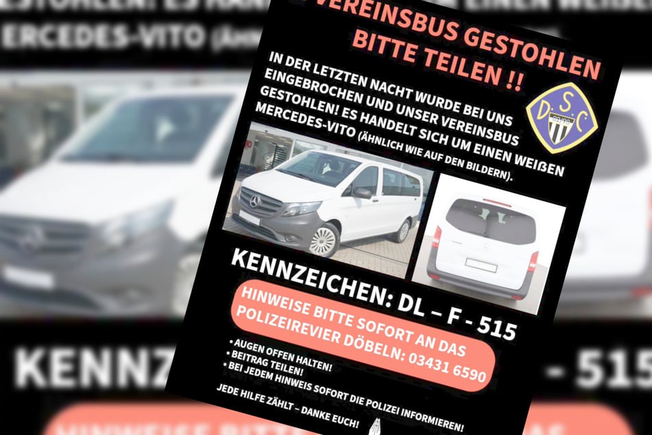 Amateurverein aus Sachsen bittet nach Einbruch um Hinweise: "Jede Hilfe zählt!"