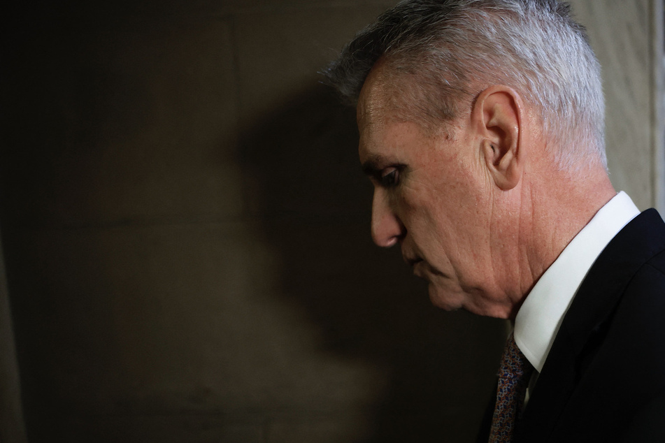 Kevin McCarthy was voted out of his House Speaker position at the US Capitol on Tuesday.