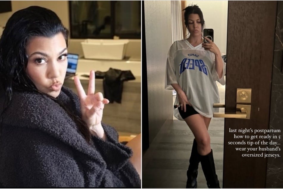 Kourtney Kardashian ditches her pants in chic fit cheat code