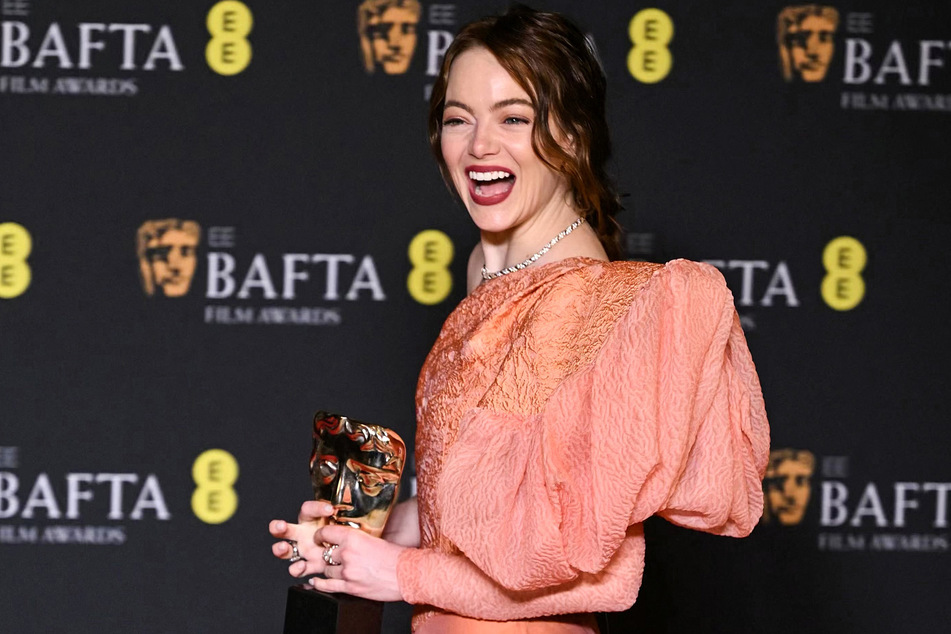 Emma Stone took home her second BAFTA at this year's ceremony, winning Best Actress for her work in Poor Things.