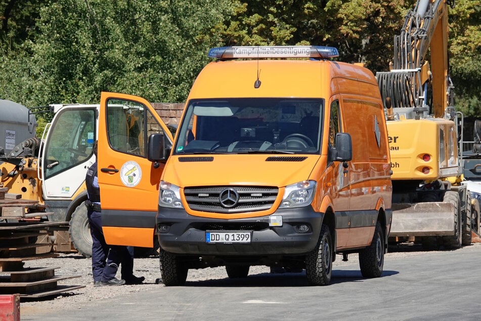 Die Kampfmittelbeseitiger rückten aus.