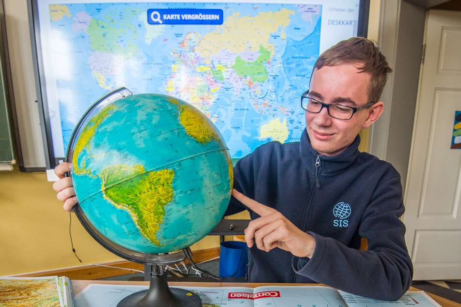 Leon Gester (16) aus Lugau kennt Gebirge, Flüsse und Wüsten besser als die meisten Altersgenossen.