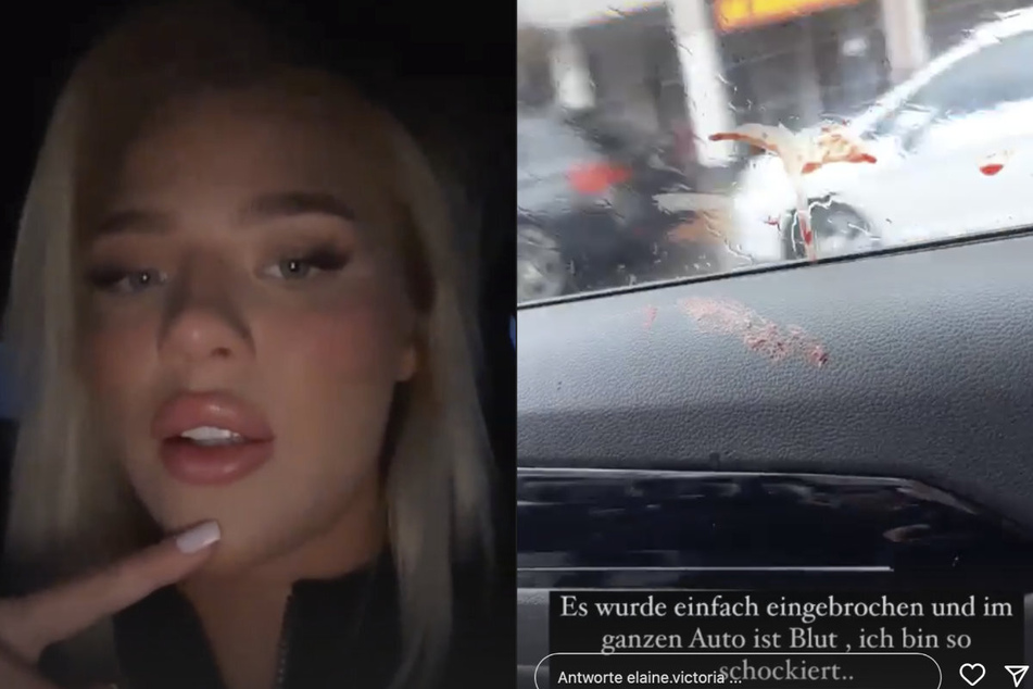 Bei Instagram berichtete Elaine Victoria von dem Vorfall und zeigte ihren Followern, was die Einbrecher im Auto hinterlassen hatten.
