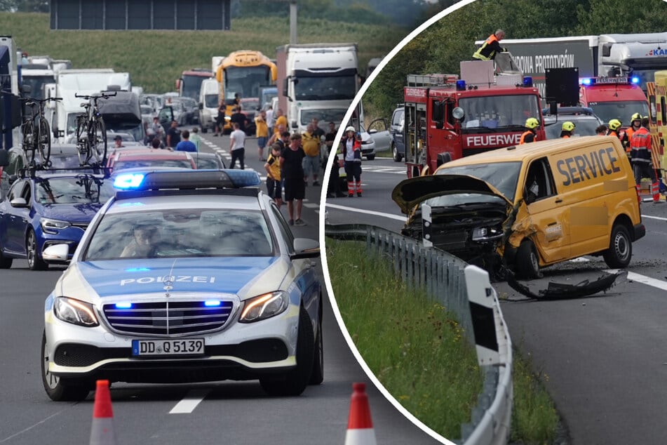 Heftig-Crash auf der A4: Tourist sorgt wohl mit riskanten Manöver für schlimmen Unfall