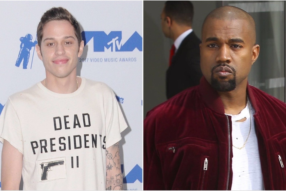 On Sunday, Kanye "Ye" West (r.) again attacked Pete Davidson in a series of now-deleted posts on Instagram.